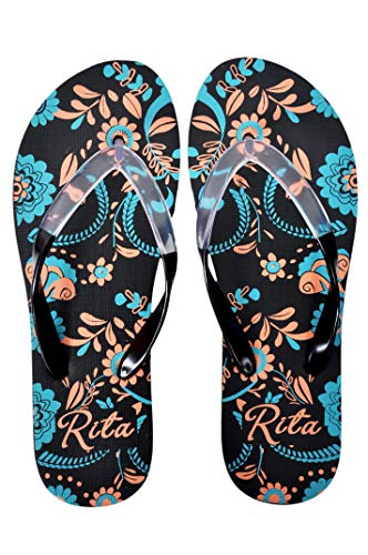 RITA WOMEN’S BLOSSOM FLIP FLOP COLLECTION – BROWN