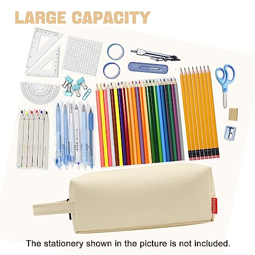 Image of Fmeida Pencil Case Aesthetic Pencil Bag Big Capacity Pencil Pouch Portable Pen Case Office Stationery Makeup Bag Desk Organizer for College Adults Women Men