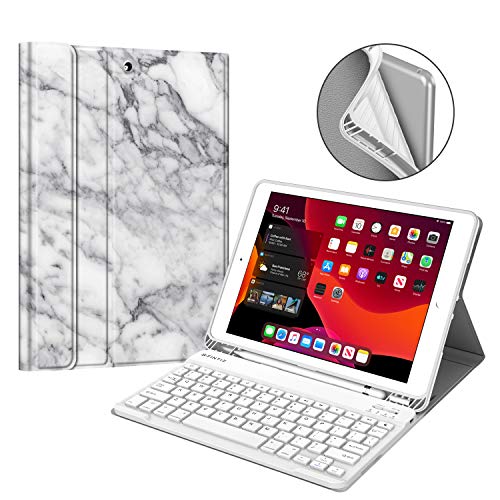 Fintie Keyboard Case for New iPad 7th Generation 10.2 Inch 2019, Soft TPU