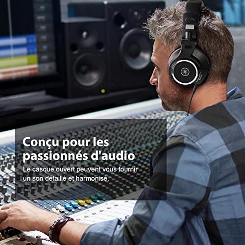 Oneodio Monitor 80 Open Back Headphones- Studio Headphones For Mixing Mastering Editing, 250 Ohm, Velour Earmuffs, Sound Isolation, Wired Over Ear Headphones For Professional Studio Applications #TOP1