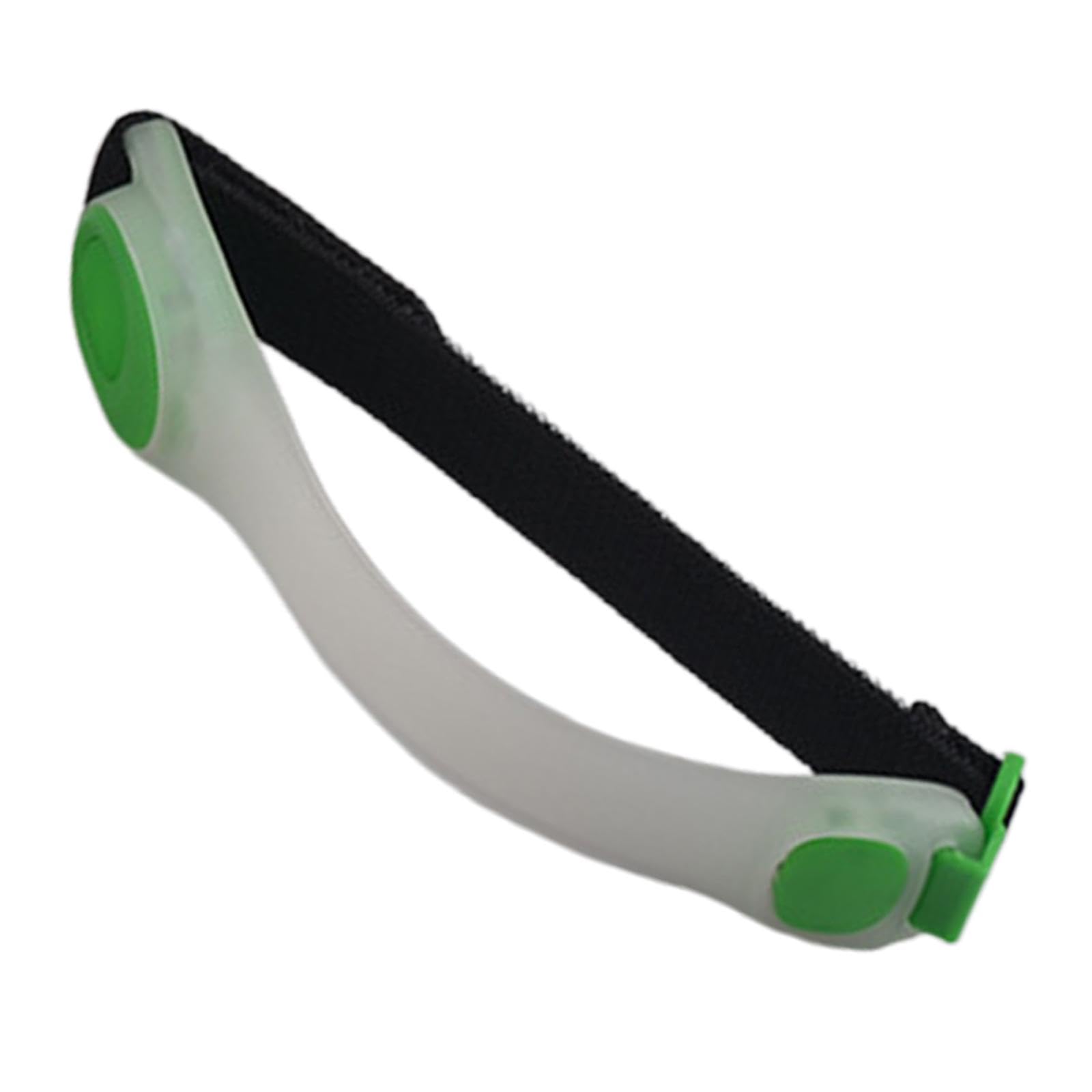 2 Piezas Brazalete LED Pulsera Reflectante Deportiva Correa Ajustable Silicona Resistente Modos Intermitente Y Fijo Recargable Adecuada para Correr Ci