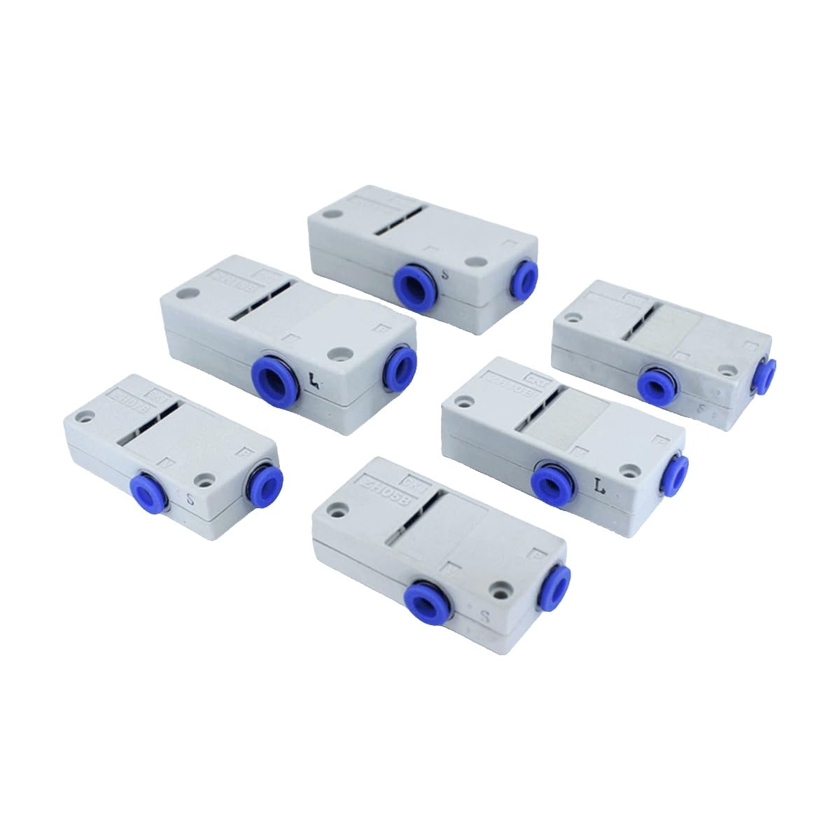 Eyector de vacío de una sola etapa con conector rápido serie ZH 2