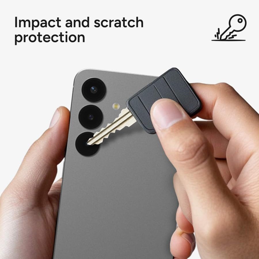 Image of ZAGG Glass Elite Anti-Reflective Samsung Galaxy S25+ Camera Lens Protector - Anti-Glare Technology, Maximum Impact & Scratch Resistance, Smudge-Free Surface, Recycled Materials