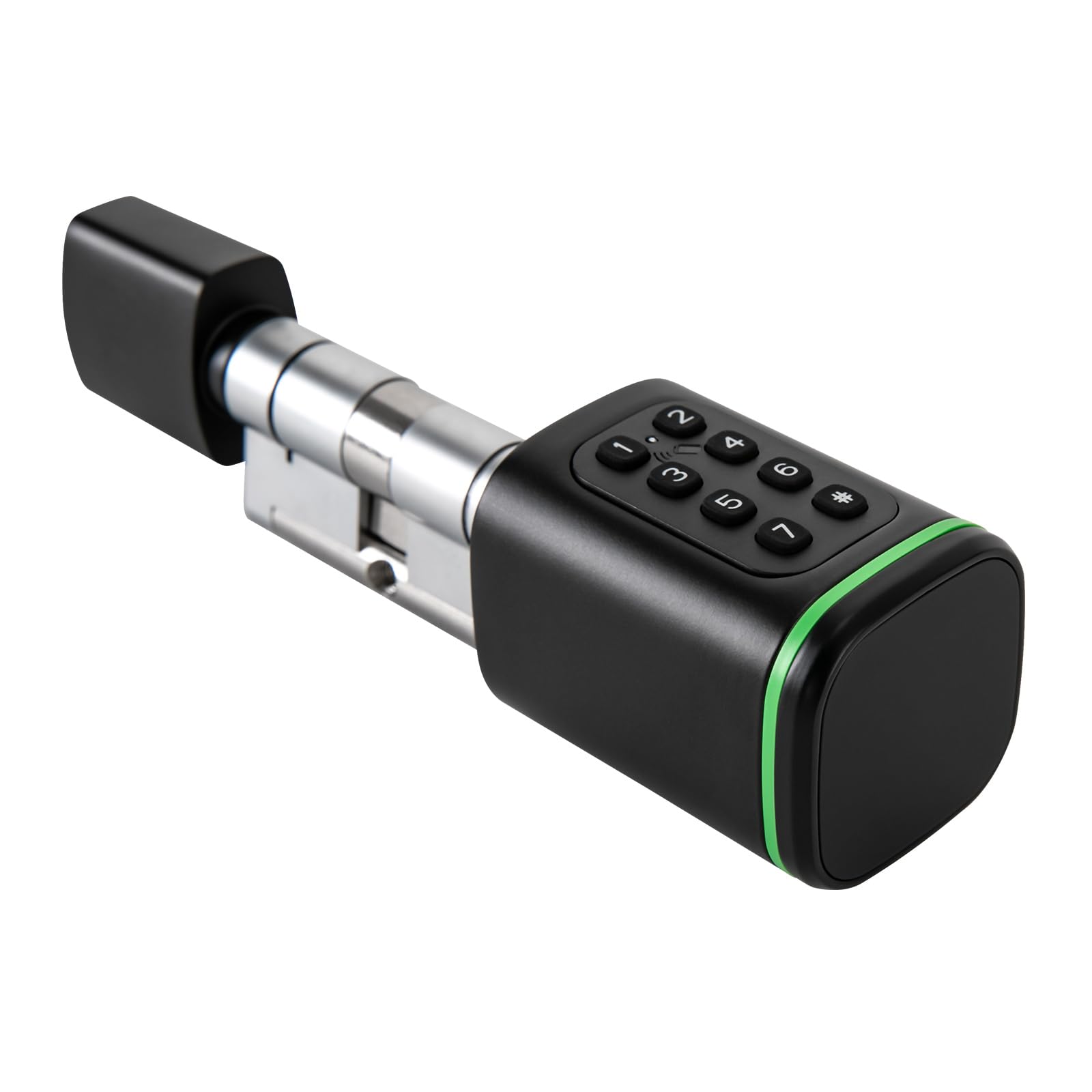 Elektroniczny zamek do drzwi, regulowany elektroniczny zamek do drzwi, inteligentny zamek do drzwi z ręcznym kluczem, Smart Keycard, aplikacja, do drzwi od 35 do 45 mm