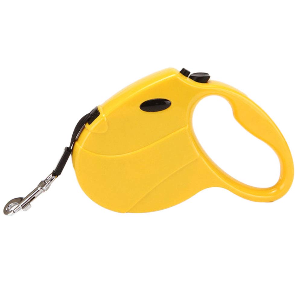 Laozana Men's Yellow Retractable Dog Lead 5M Extendable Heavy Duty Leash