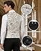White Tuxedo Suit for Men 3 Piece Regular Fit Suit One Button Shawl Lapel Blazer Jacket Vest Pants Set for Wedding Prom XX-Large