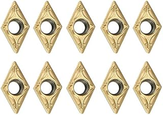 10Pcs DCMT070204 US735 DCMT21.51 Carbide Inserts for Lathe Turning - Cutting Tool Carbide Insert - 10 x DCMT070204 US735 DCMT21.51 Carbide Inserts