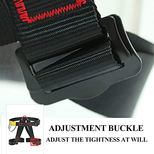 Arnês de escalada, arnês de cintura arnês de rapel de meio corpo equipamento de segurança para monta