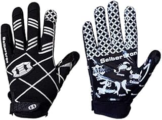 Seibertron Pro 3.0 Twelve Constellations Elite Ultra-Stick Sports Receiver Glove Football Gloves Youth Black XS