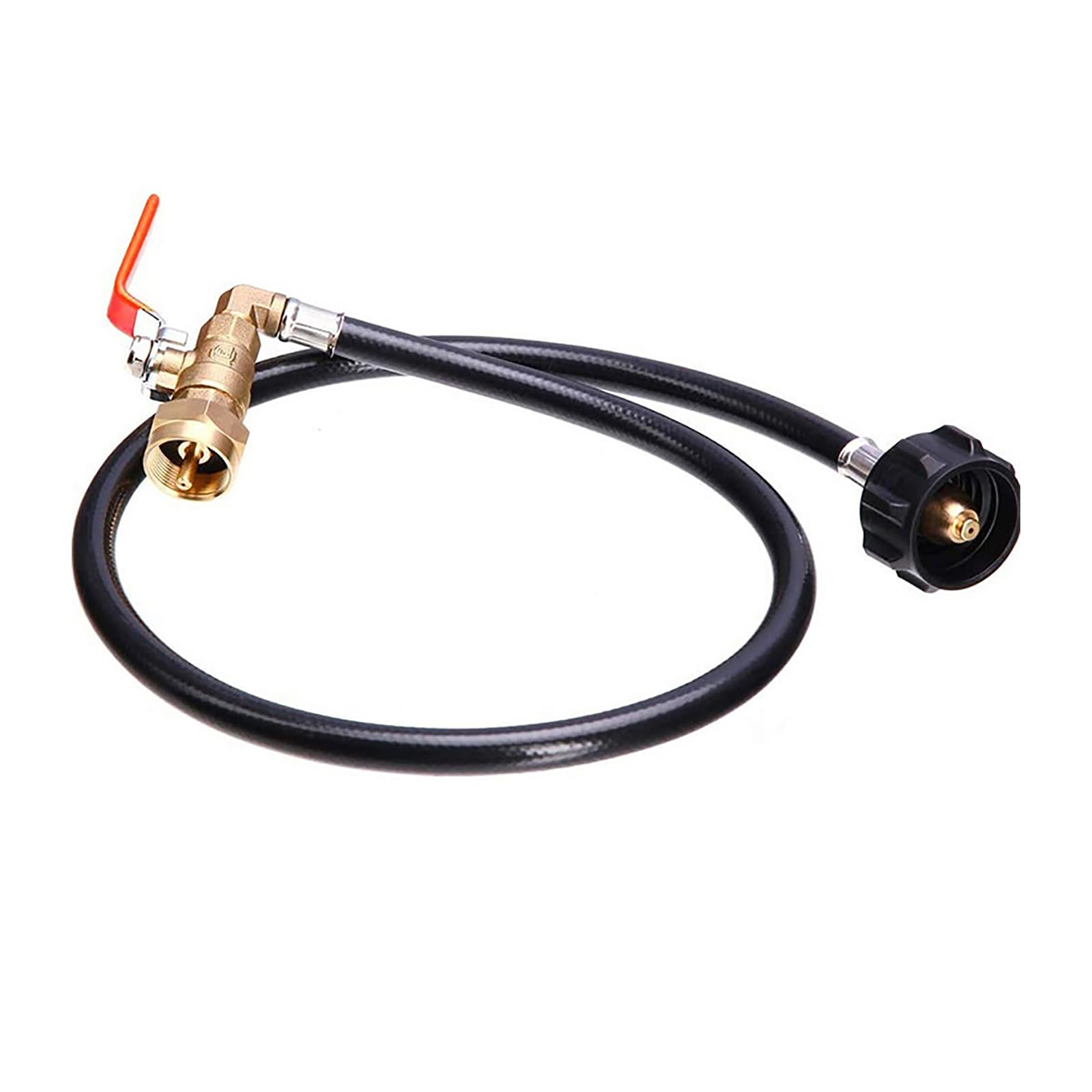 Adattatore di ricarica per propano da 0,5 kg, prolunga in acciaio inox