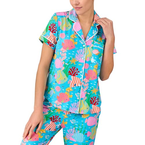 Image of kate spade new york Women's Kate Spade New York Women's Cropped Pant Pj Set