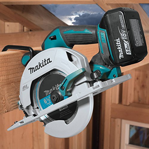 Makita Xsh03T 18V Lxt Lithium-Ion Brushless Cordless 6-1/2" Circular Saw Kit (5.0Ah) #TOP4