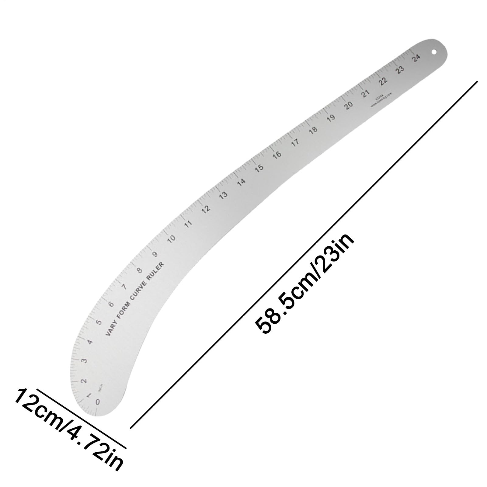 Righello Curvilineo Francese - Righello Della Curva 'anca | Righellos Curvilineo Francese In Alluminio Massiccio Di Forma Variabile | Sovrano Di Cucito Franceses | Modello Disegno In Pre