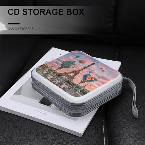 Estuche para DVD de París con plástico duro que evita arañazos y roturas de discos en el hogar 6