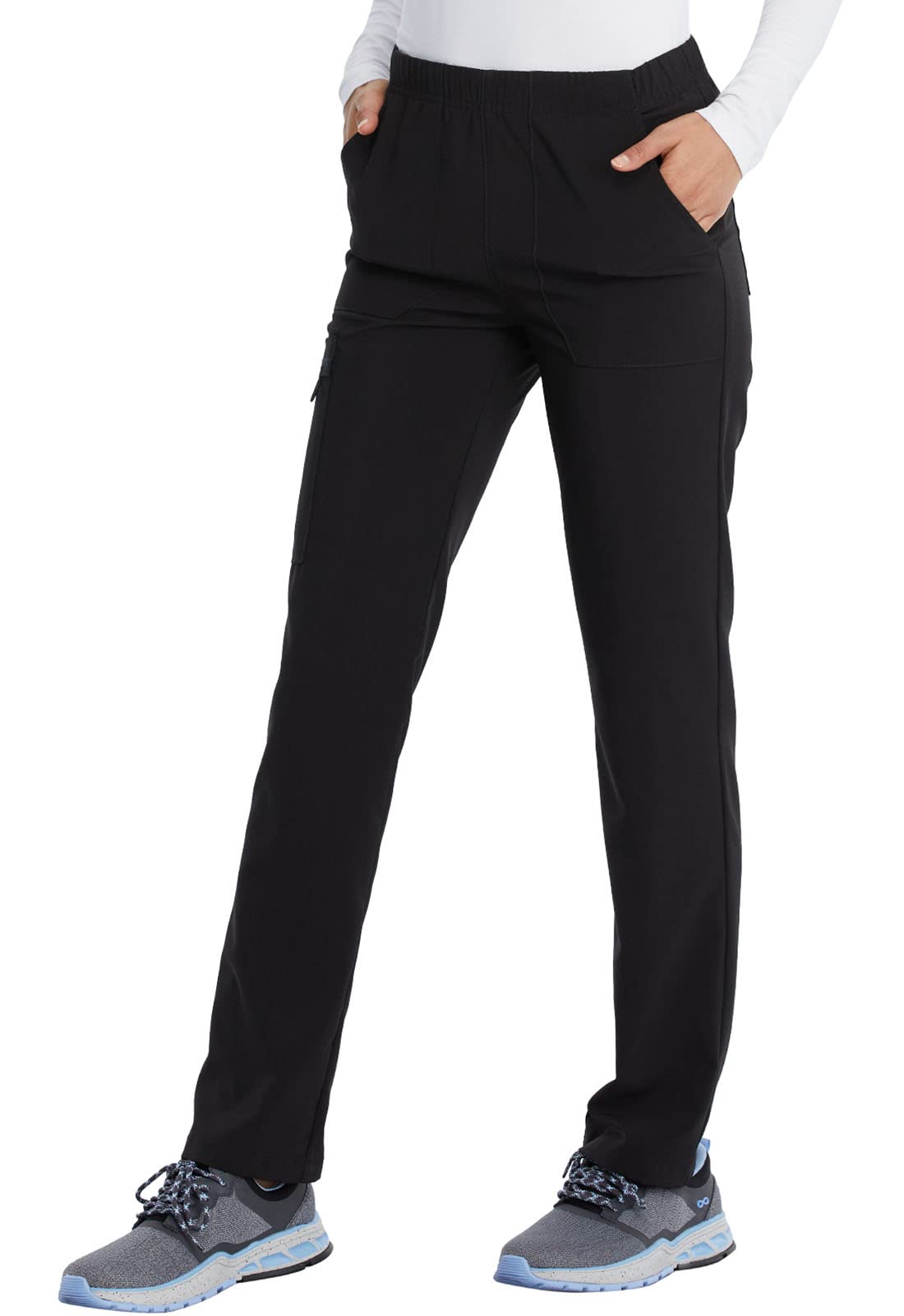 Dickies EDS Essentials DK019 - Pantalón quirúrgico para hombre y mujer, tiro natural, pierna cónica