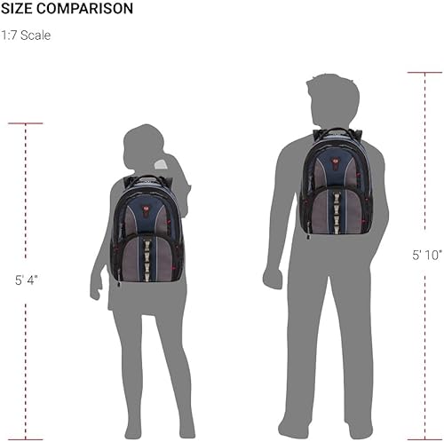 Miniatura 3 de Wenger Mochila para portátil de cobalto, se adapta a portátiles de 16 pulgadas, para hombres y mujeres, azul/gris