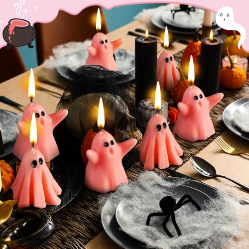 Bougies fantômes blanches d'Halloween parfumées Conelist (lot de 6) - 5