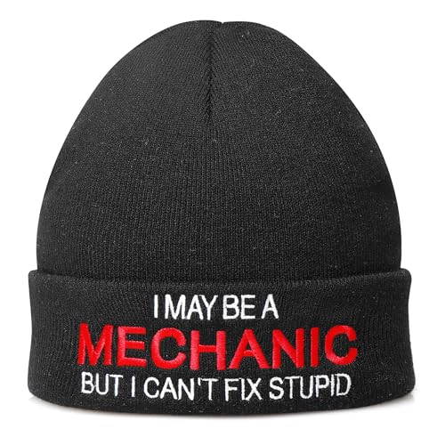 Funny Hats for Mechanics - I May Be A Mechanic But I Can't Fix Stupid - Hilarious Men's...