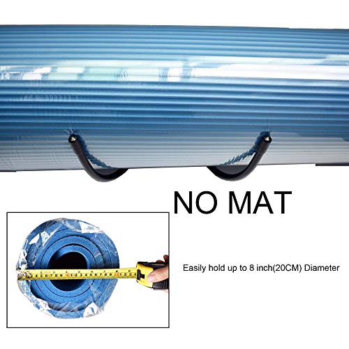 image for YYST Yoga Mat Foam Rollers Wall Rack Wall Storage Mount Wall Holder St