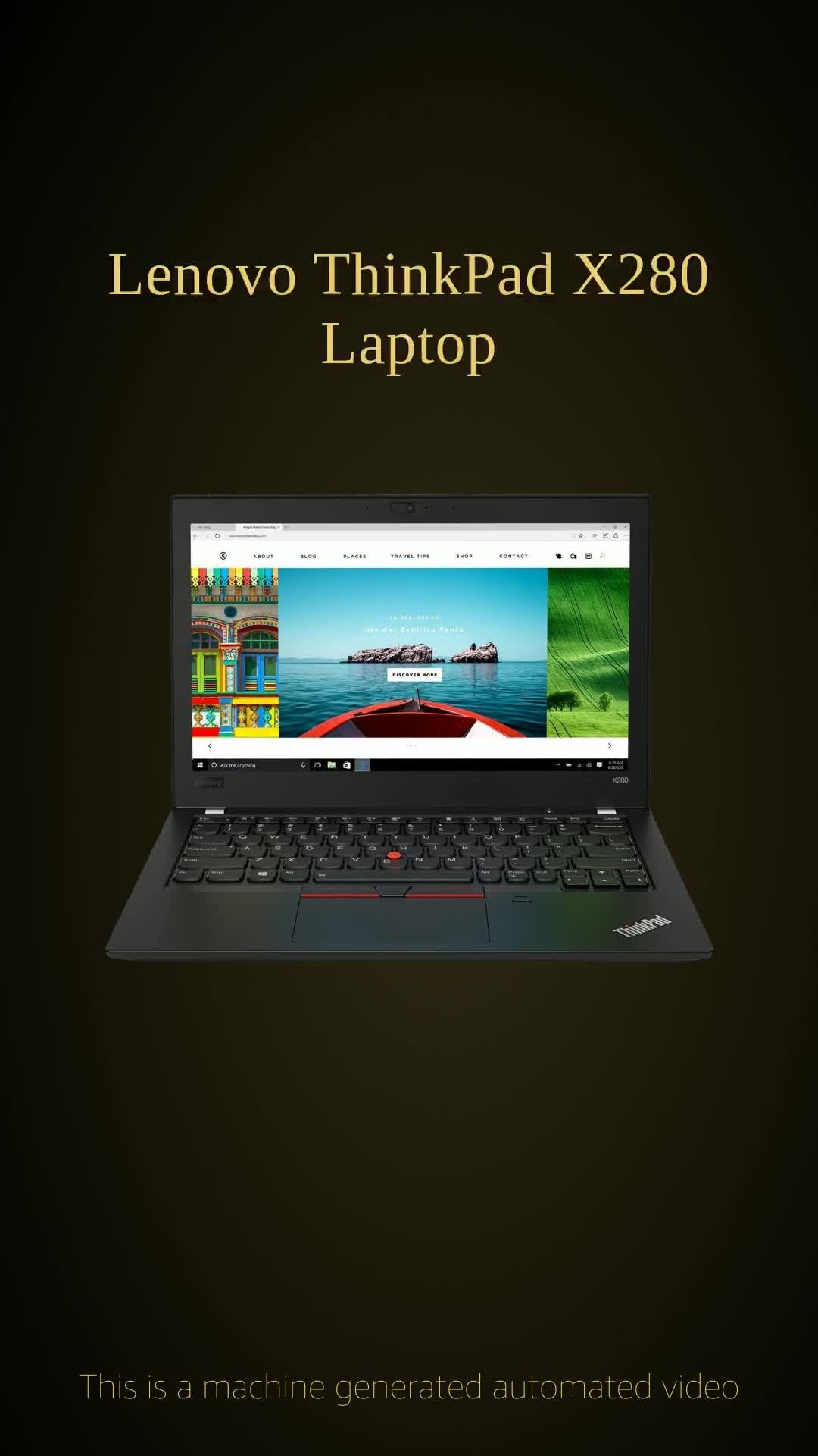 Refurbished) Lenovo ThinkPad X280 Laptop: Core i5-8350U, 256GB SSD 