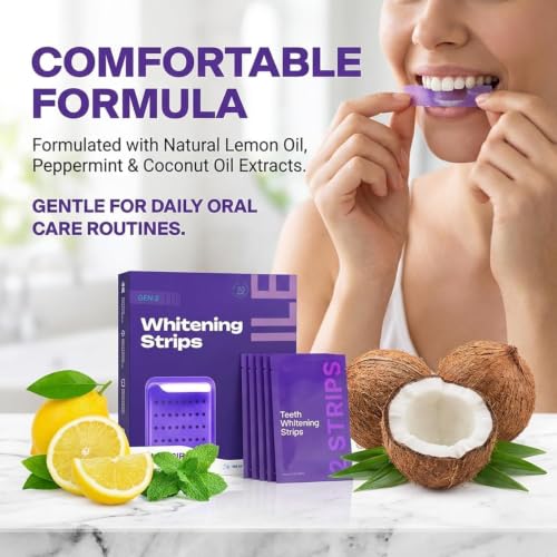 Image of Teeth Whitening Strips for Stain Removal - Enamel Safe Oral Care, Gentle Adhesion, Designed to Help Improve Smile Appearance (14 Strips)