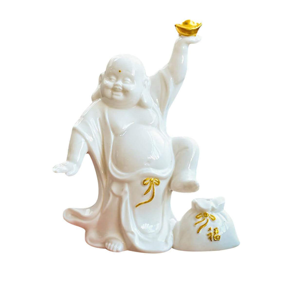 SUPVOX Porta Bastoncini Incenso in Ceramica Forma Buddha Stile Cinese, Struttura Compatta e Colorazione Uniforme, per Tavolo da Tè e Decorazione Casa Zen