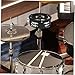 UPKOCH Convenient Hihat Tambourine for Drum Easy Installation Percussion Instrument Musical Tambourine for Various Genres and Enhanced Sound Quality