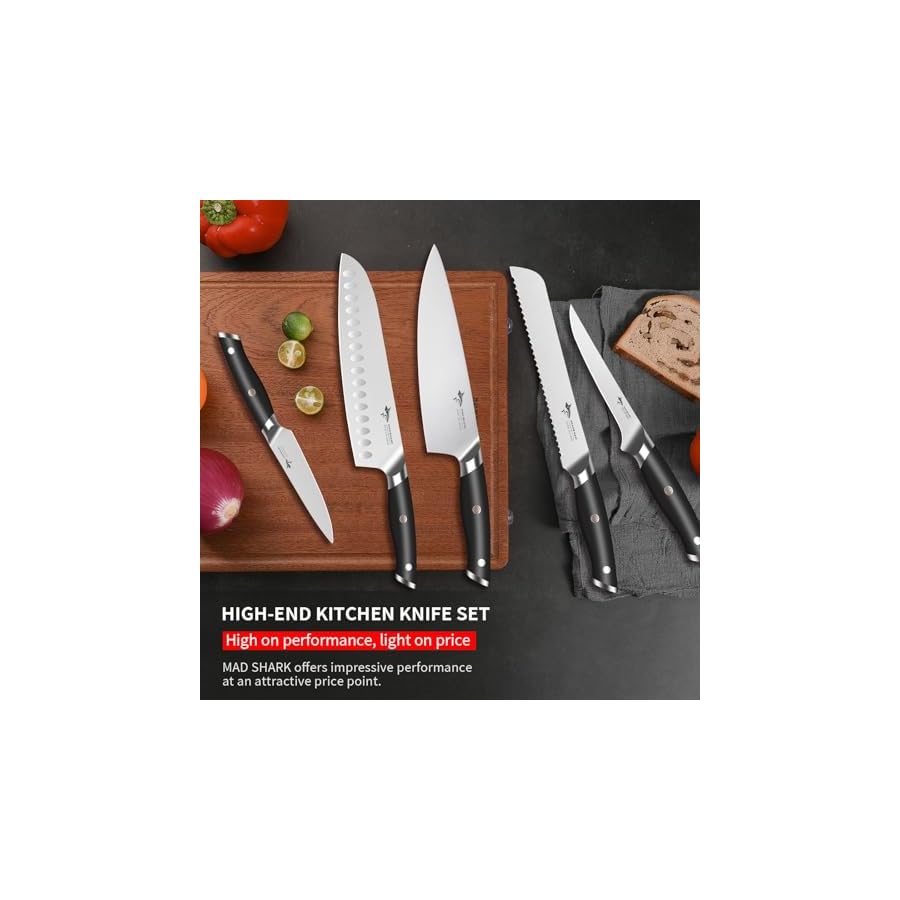 MAD-SHARK-Knife-Set-Professional-5-Piece-Kitchen-Chef-Knife-Set-German-High-Carbon-Stainless-Steel-Ultra-Sharp-Knives-Sets-Ergonomic-Handle-20-Home-Cooking-Perfect-Cutlery-Set-Gift MAD SHARK Knife Set, Professional 5 Piece Kitchen Chef Knife Set, German High Carbon Stainless Steel Ultra Sharp Knives Sets, Ergonomic Handle 2.0 Home Cooking Perfect Cutlery Set Gift