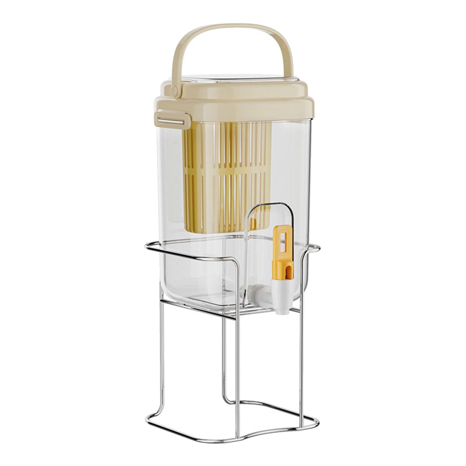 Jazuaiao Capacity Cold Drink Dispenser Leak Proof with Tap Beverage Container Fridge Pitcher for Iced Beverage Cold Drink Dispenser with Tap