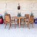 Amazonia Arizona 5-Piece Eucalyptus Round Dining Set