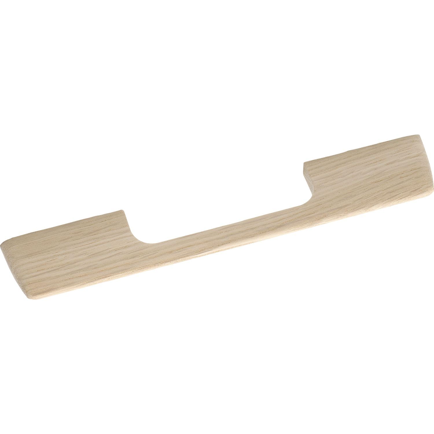 Poignée meuble bois 160mm chêne brut largeur 218 mm