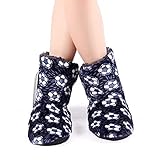 DESIGN SUPER SOFT - Le fond de mousse à mémoire longue et la doublure chaude douce offre un amorti et un rembourrage supérieurs, se sent comme des oreillers ergonomiques sous vos pieds. et il peut être apaise les douleurs communes de pied de la marche toute la journée ou debout, détendre vos pieds fatigués.