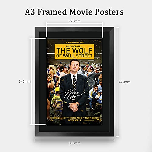 HWC Trading A3 FR Wolf Posters Wall Street Film Leonard Dicaprio Getekend Gift Ontworpen A3 Printed Cadeaus Movie… - Afbeelding 3