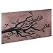 Kitchen Backsplash, Tree Branches Copper Backsplash Tile, Customizable Copper Backsplash Panel, Handmade Copper Backsplash Tile, Indoor Outdoor Wall Decor (Copper&Black)