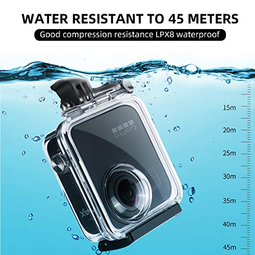 ParaPace 45M Waterproof Housing Case for Gopro Max,Action Camera Underwater Diving Protective Shell with Bracket Accessories - Thumbnail 3