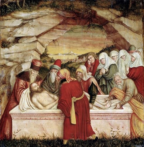 Arte de pared premium: Lienzo La Deposición de Lucas Cranach para salones selectos