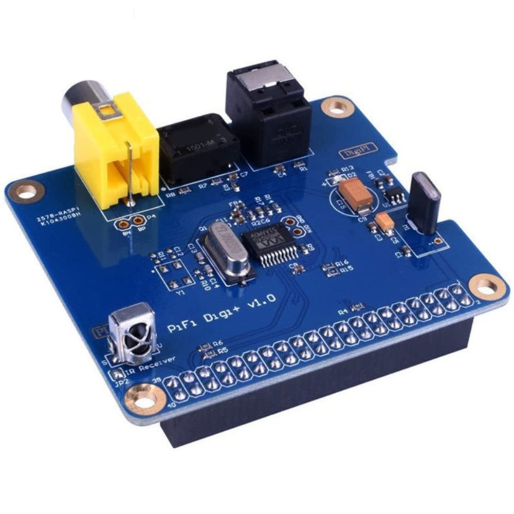 HIFI DiGi+Digital Scheda Audio I2S SPDIF Fibra Ottica RCA per Raspberry Pi 3 2 modello B B+