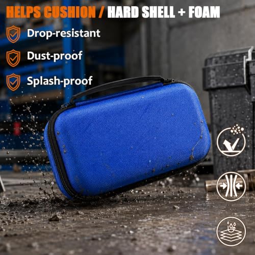 Image of Boobowl Case Compatible with for HSFTOOLS HF96 / H128 / Thermal Camera, Infrared Cameras Storage Holder Box for USB Cabless(Bag Only) (Blue, For TC004 / H96 / H128)