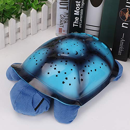 Preisvergleich Produktbild Tuipong Turtle Nachtlicht, Twilight Constellation Nightlight Projektor Schlafhilfe Star Light Cartoon Schlaf Bettlampe für Kleinkinder Baby Slumber (Blau)