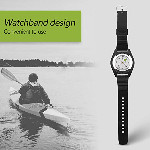 Brújula deportiva ligera con reloj para hombre y mujer, brújula digital de muñeca para supervivencia al aire libre, camping, senderismo y navegación miniatura 5