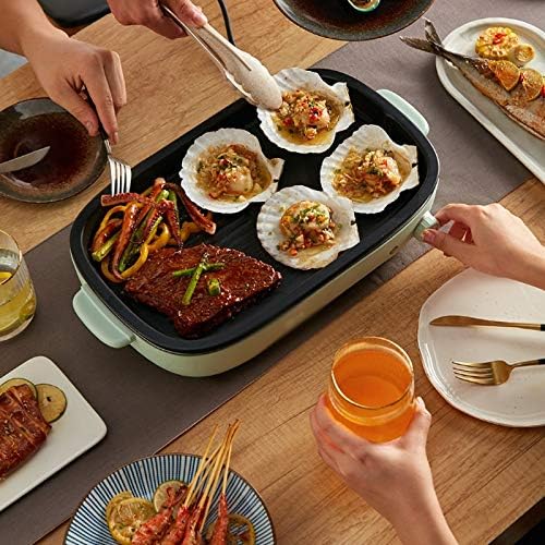 Smokeless Electric Pan Grill Household BBQ Raclette Non-stick Griddle for Family Party
