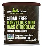 Castle Kitchen Sugar Free Mint Dark Hot Chocolate - Premium Plant Based, Dairy Free, Gluten-Free, Vegan Hot Coca Mix - Just Add Water - 14 oz Can