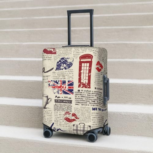 Peynir Union Jack British Flag Luggage Cover Anti-Scratch Suitcase Protector Cover Fits 18"-32" Luggage2