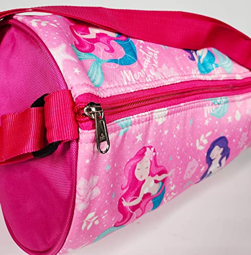ANNACREATIONS Stylish Mermaid Duffle Sports Dance Gymnastics Sports Gym Bag, Kids Travel Bag for Girls (Style 1) - Image 2
