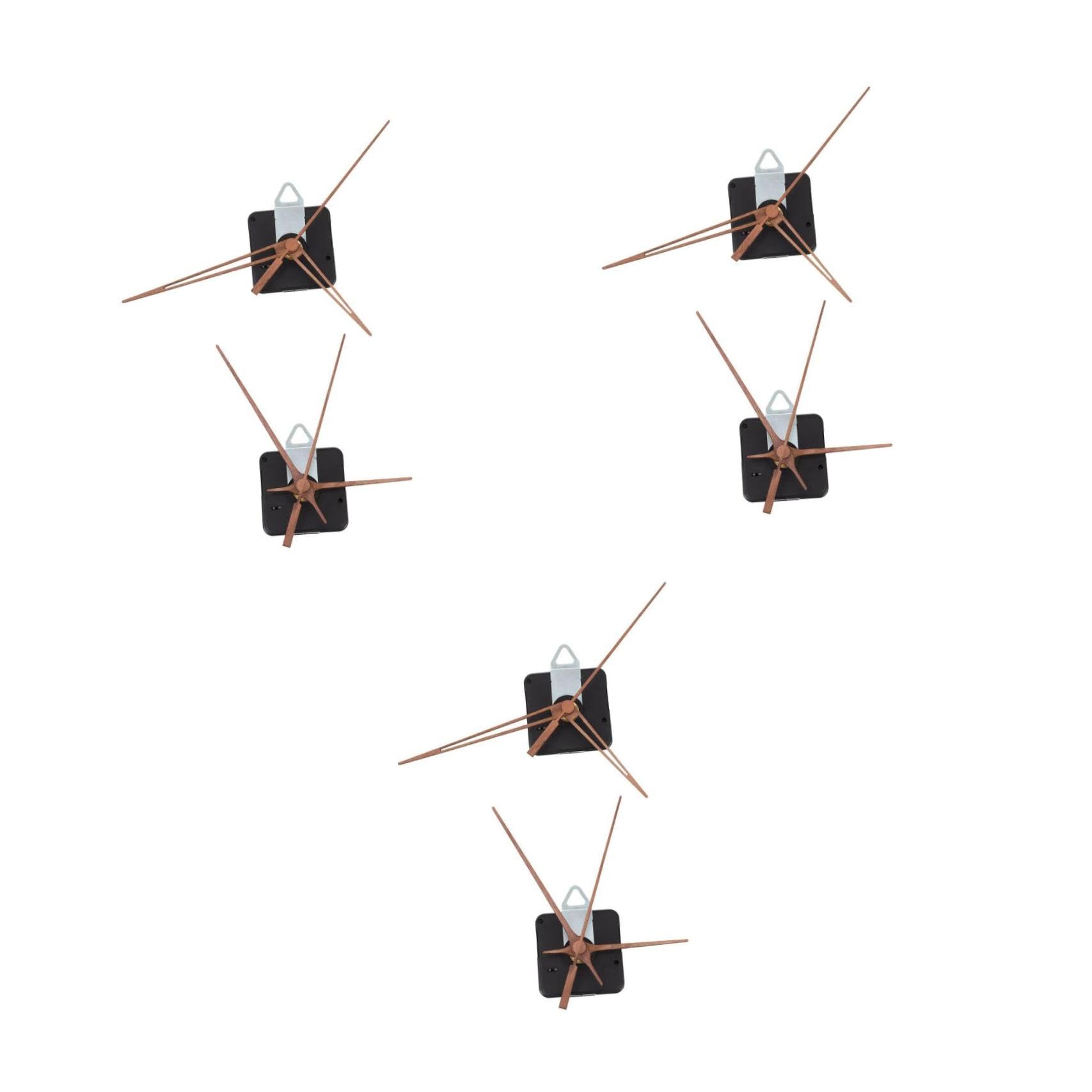 DOITOOL 6 Sätze Uhrenzubehör Zubehör Für Heimuhren Teile des Uhrwerks Wanduhr Selber Machen Uhr Reparatur Teile Selber Machen Austausch des Uhrwerks DIY-Kits Wand Quarzuhr Uhr-kit Plastik