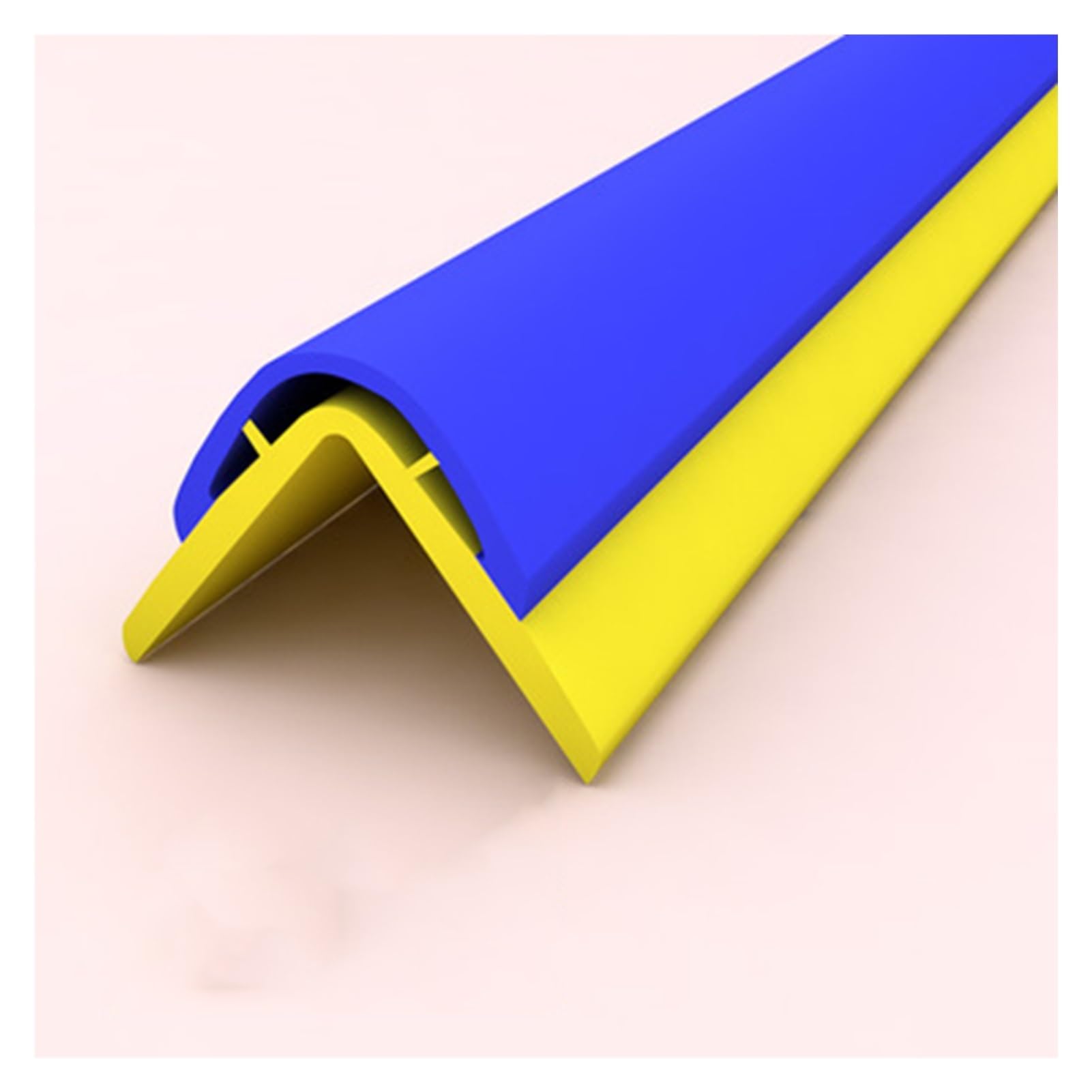 XPLKQXE Self Adhesive Corner Guards, Wall Corner Guard, Wall Protection Decoration, Corner Edge Safety Bumpers (Color : Blue+Yellow-B, Size : 1.5m)