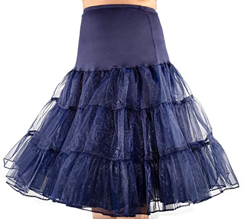 Image of 1950s Vintage Knee Length Crinoline Petticoats For Women Tulle skirts for under dresses 50s Clothing