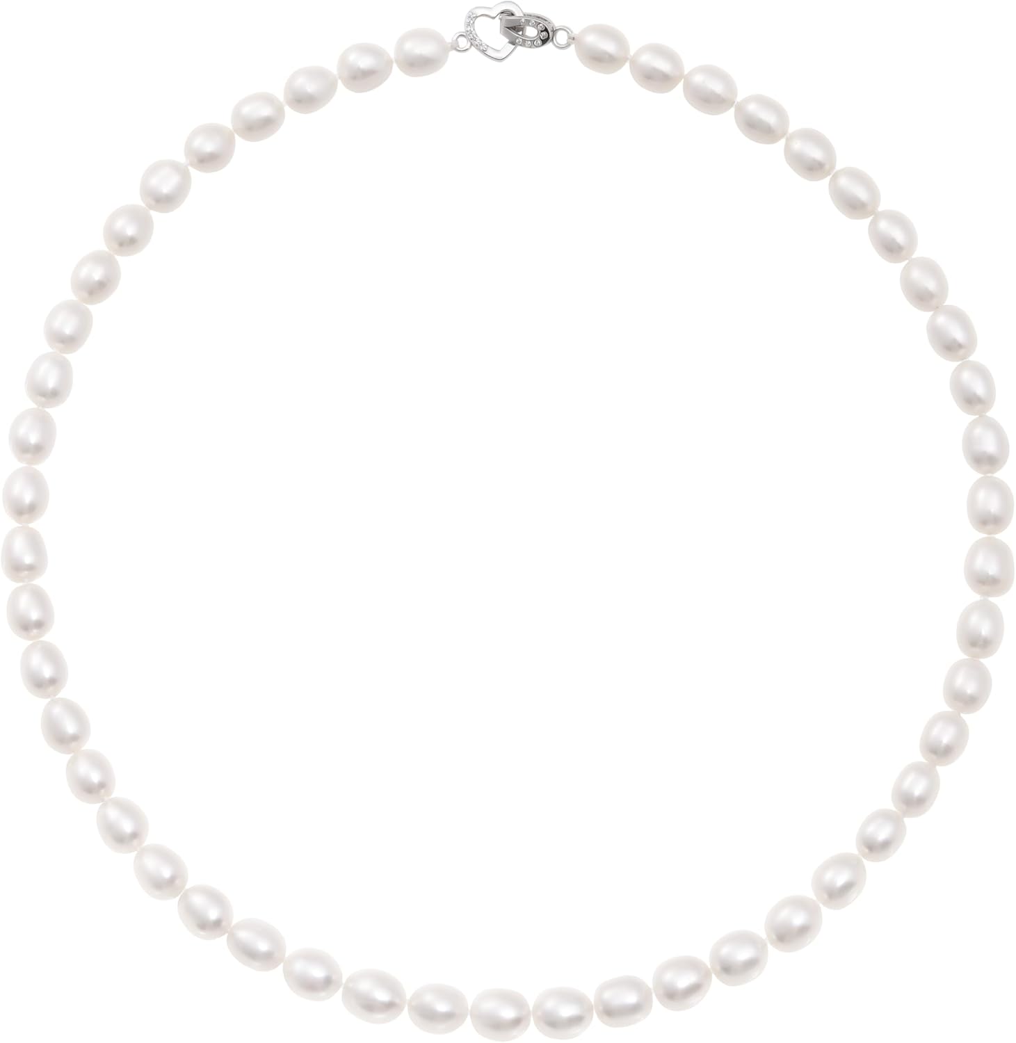 Freshwater Cultured Pearl Necklace for Women, 6MM-8MM Dainty Pearl Choker Necklace, Wedding Jewelry, Simple Beaded Pearl Necklace, Delicate Bridesmaid Jewelry Gifts