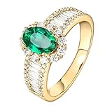 ♥ ECHTSCHMUCK RING 750 GOLD FÜR DAMEN: 18 Karat (750) Gelbgold, Hypoallergen und Nickelfrei;