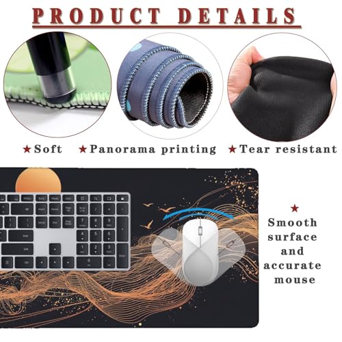 Tapis souris imperméable extra large 4mm haute précision